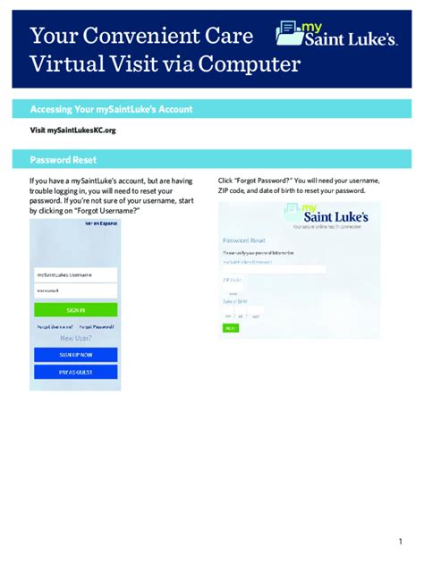 mysaintluke's|my st lukes log in.